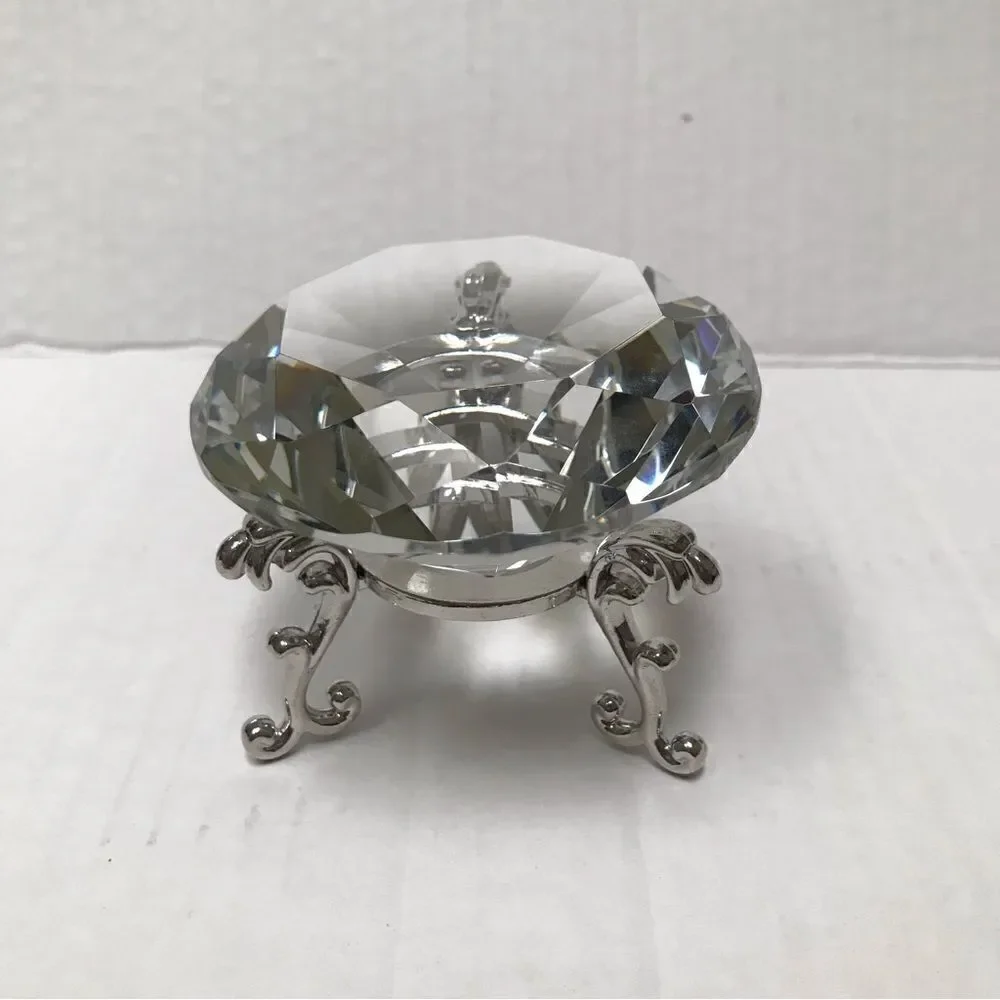 TITISKIN skin crystal faux diamond paperweight with stand 100mm‎
